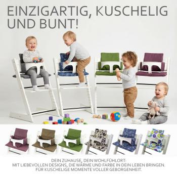 BAMBINIWELT Ersatzbezug für Stokke Tripp Trapp, MELIERT ORG.